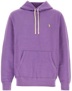 Polo Ralph Lauren Hoodie Cavallino Basic - Purple