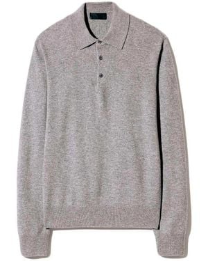 Nili Lotan 'Jovan' Polo Neck Sweater - Gray