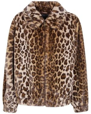 MC2 Saint Barth "Aveline Fur" Jacket - Brown