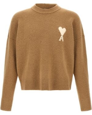 Ami Paris 'Ami De Cœur' Jumper - Natural