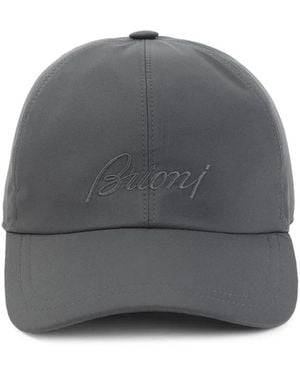 Brioni Graphite Baseball Hat - Gray