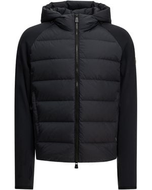 Moncler Padded Zip-Up Sweatshirt - Black