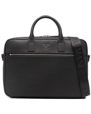Emporio Armani Small Briefcase - Black