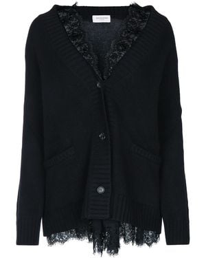 ERMANNO FIRENZE Cardigan Co Pizzo - Black