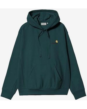 Carhartt Hooded American Script Sweatshirt - Green