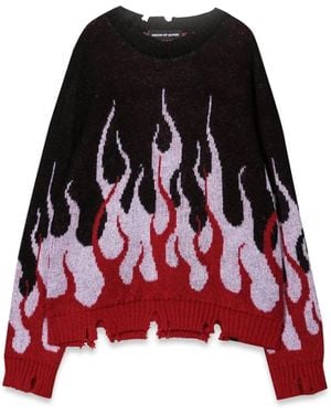 Vision Of Super Jumper With Double Flames - Red
