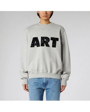 1989 STUDIO Art Melange Crew-Neck Sweater - Gray