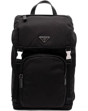 Prada Leather Backpack - Black