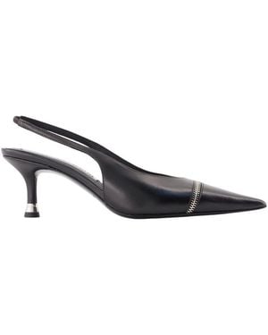 Alexander Wang Akilita Zip Slingback Pumps - Blue