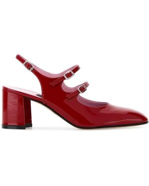 CAREL PARIS Patent Leather Sling Back 70 - Red