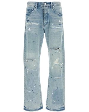 Purple Denim Patch Repairs Foil - Blue