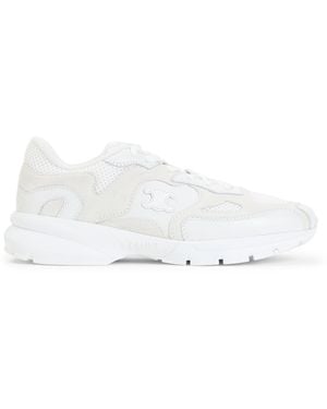 Celine Low Lace-Up Sneaker - White