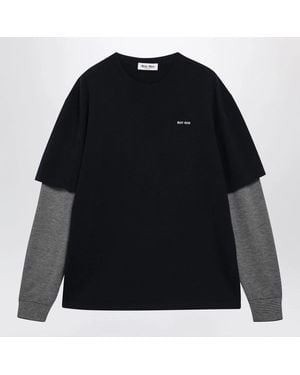 Miu Miu Wool And Cashmere Jumper - Black