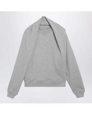 Dries Van Noten Mélange Cotton Sweatshirt - Grey