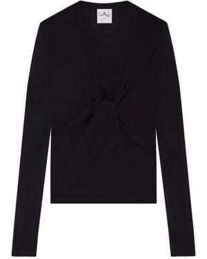 Courreges Courregès Jumper Twist Light Knit - Blue