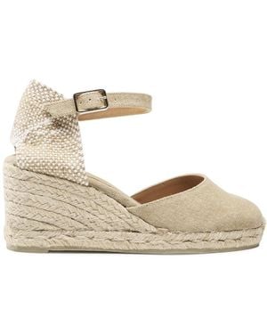 Castañer Carol Wedge Espadrilles - Natural