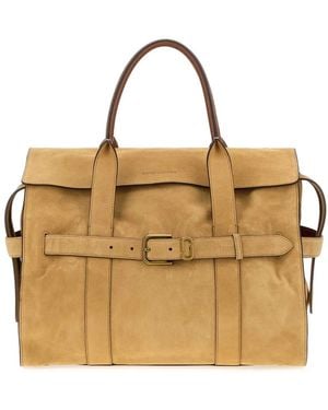 Marc Jacobs Large The Dakota Suede Shopping Handbag - Metallic
