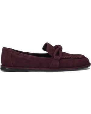 Pomme D'or Bordeaux Leather Loafers - Purple