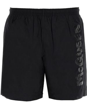 McQueen Graffiti Logo Swimsuit - Black