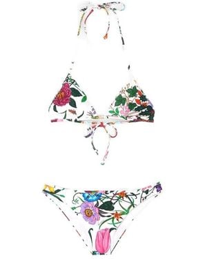 Gucci Printed Bikini Set - White