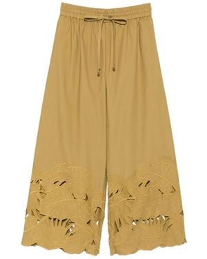Zimmermann Mahon Cotton Trousers - Yellow
