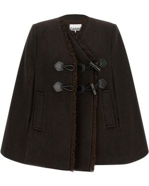 Ganni Alamari Cape - Black