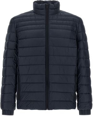 BOSS Quilted Down Jacket - Blue