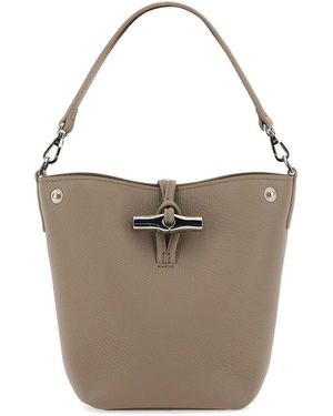 Longchamp "Le Roseau" Bucket Bag - Brown