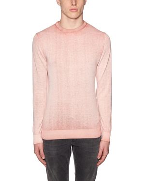Daniele Alessandrini Cotton Crew Neck Sweater - Pink