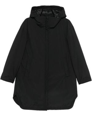 Herno Piumino Medio Con Cappuccio E Zip - Black