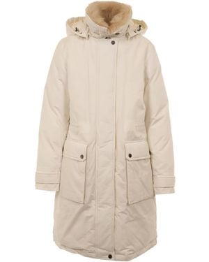 Woolrich Versatile Mixed-Fabric Jacket - Natural