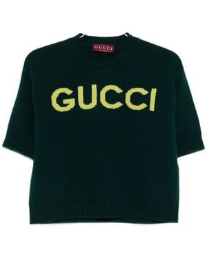 Gucci Top With Intarsia - Green