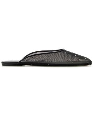 Magda Butrym Mesh Slippers - Black