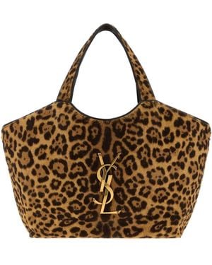 Saint Laurent Medium Icare Shopping Handbag - Brown