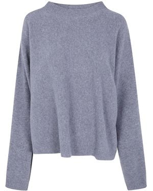 Sofie D ́hoore "Maui" Oversized Pullover C-Neck Long Sleeves - Blue