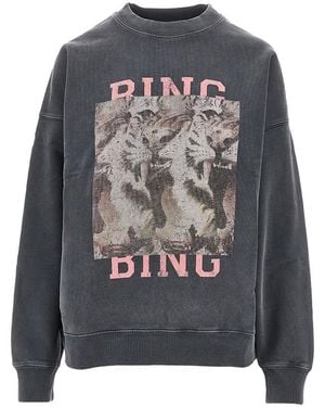 Anine Bing Tiger Bing Print Miles Sweatshirt - Grey