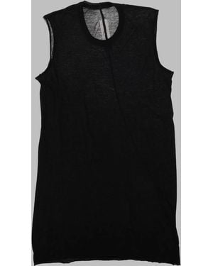 Rick Owens Sleeveless Sheer Tank Top - Black