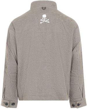 Mastermind Japan Check Harrington Jacket - Gray