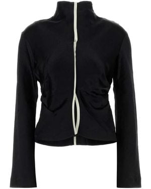 Nanushka Satin Domini Blouse - Black