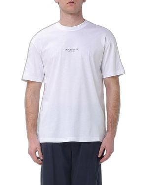 Giorgio Armani Optical Cotton T-Shirt - White