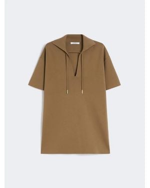 Max Mara Blouse With Short Sleeves - Natural