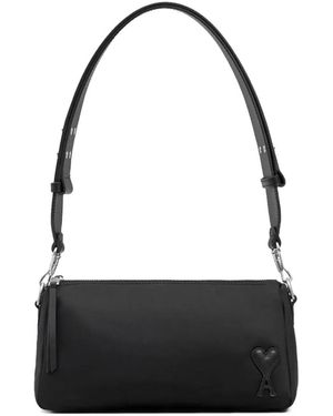 Ami Paris Marcel Shoulder Bag - Black