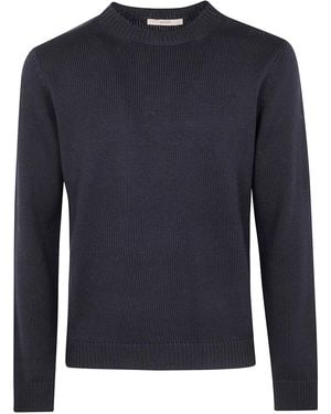 Nuur Long Sleeves Round Neck Jumper - Blue