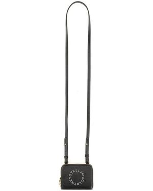 Stella McCartney Wallet With Shoulder Strap - Black