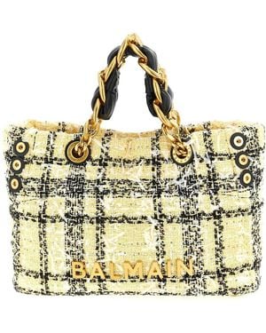Balmain 'Soft Cabas Small' Shopping Bag - Metallic