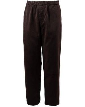 Casey Casey Elastic-Waistband Trousers - Black