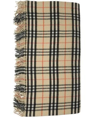 Burberry A:Hm Check Blanket:164786:B9368 - Natural