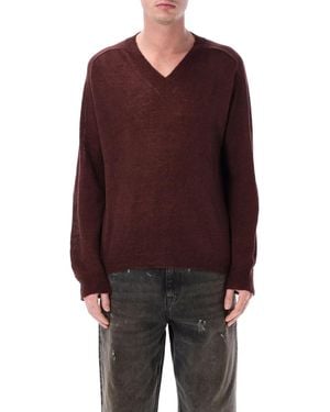 Our Legacy Rue V-Neck Jumper - Purple