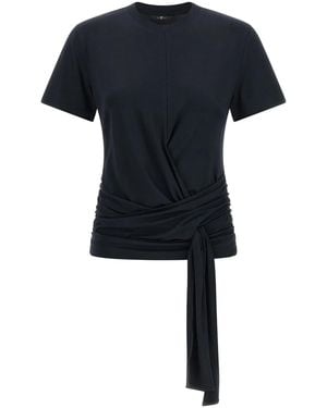 7 For All Mankind 'Fitted Twist' T-Shirt - Black