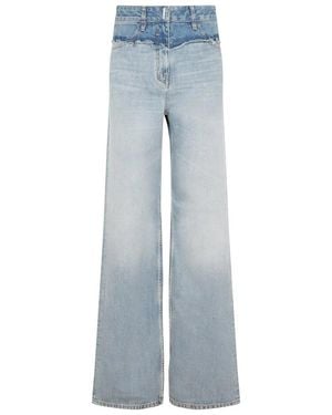 Givenchy Wide-Leg Vintage Effect Jeans For - Blue